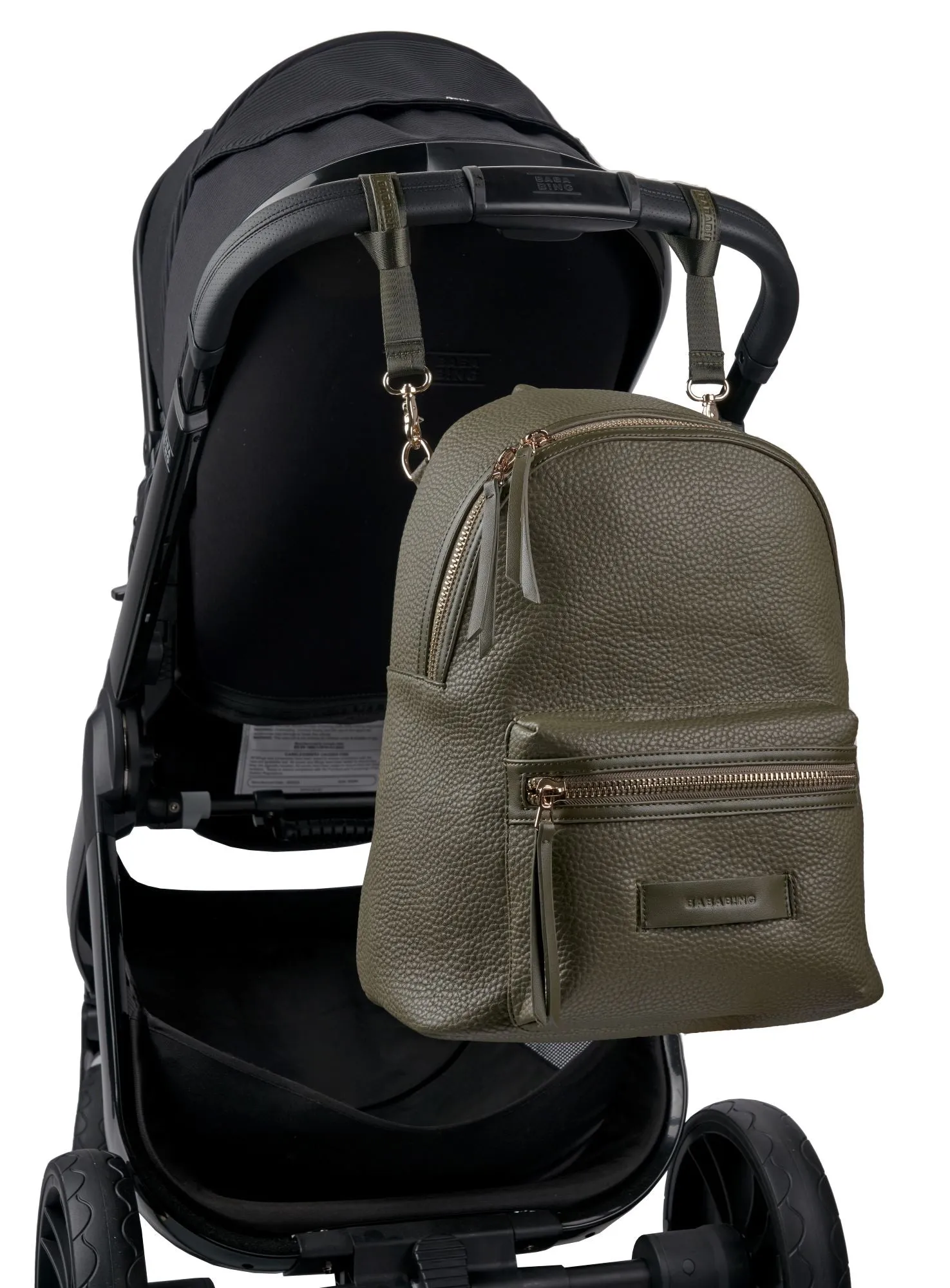 Bababing Luca Vegan Leather Changing Backpack - Olive