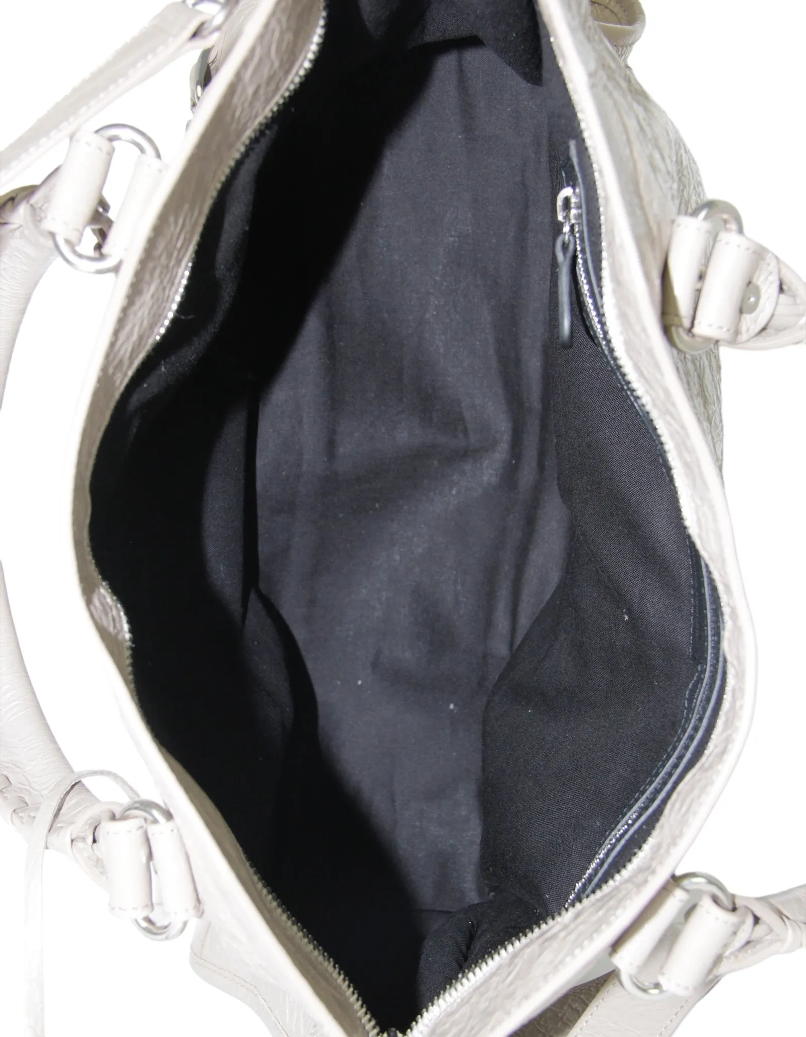 Balenciaga Grey Leather Medium Le City Bag