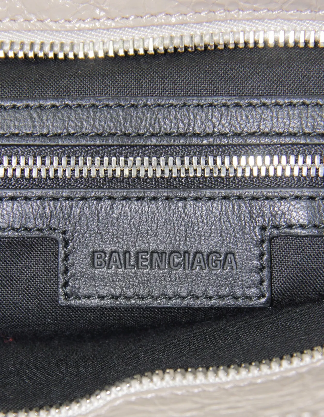 Balenciaga Grey Leather Medium Le City Bag