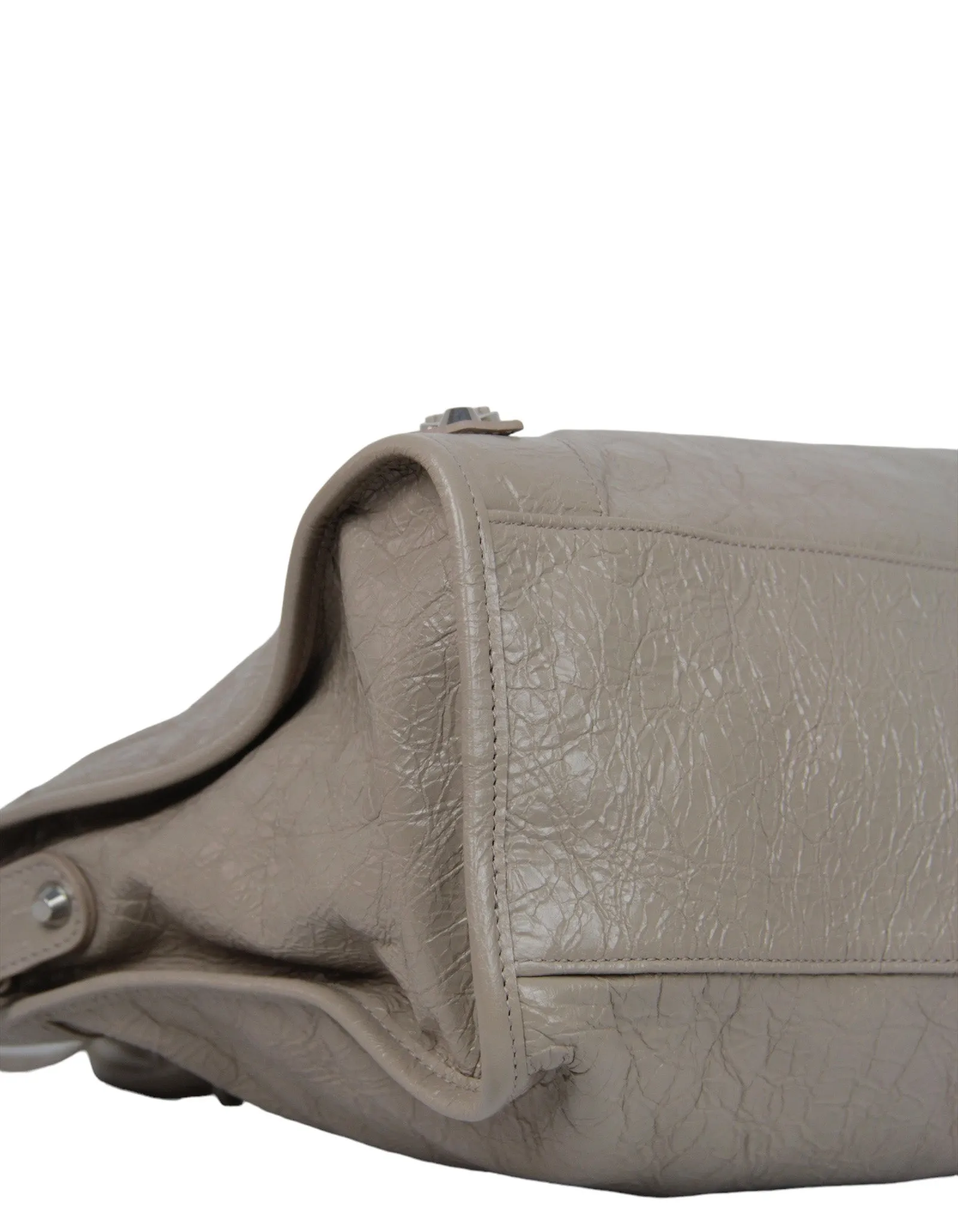 Balenciaga Grey Leather Medium Le City Bag