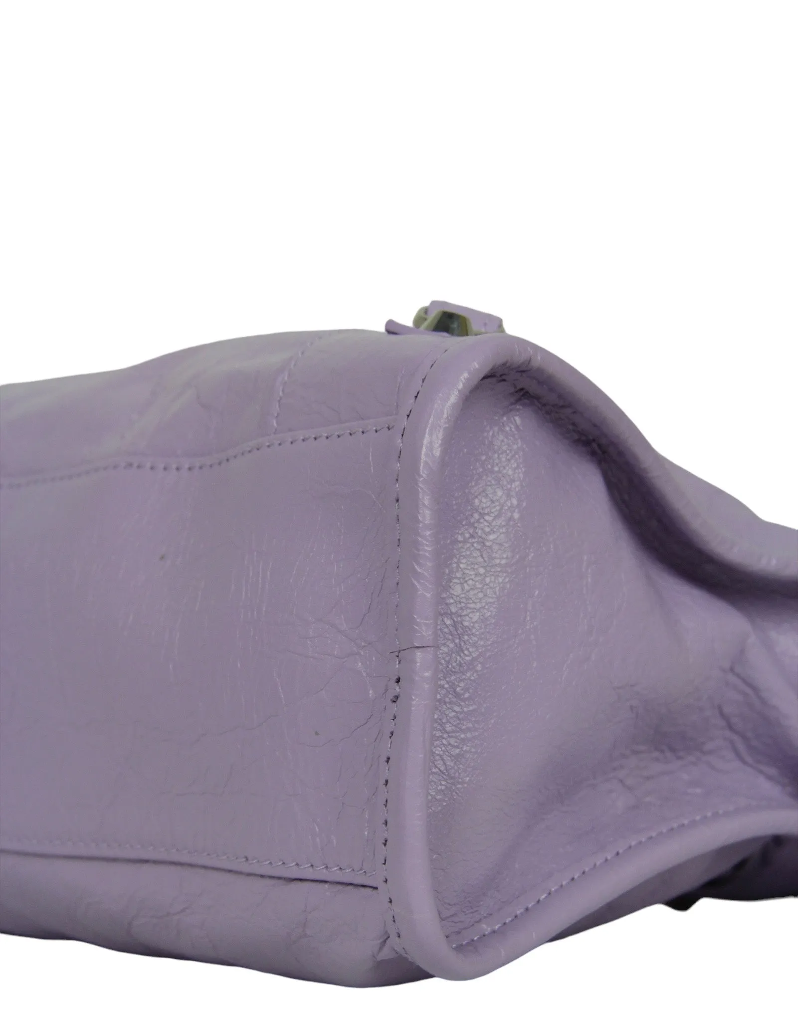 Balenciaga Lilac Leather Small Le City Bag