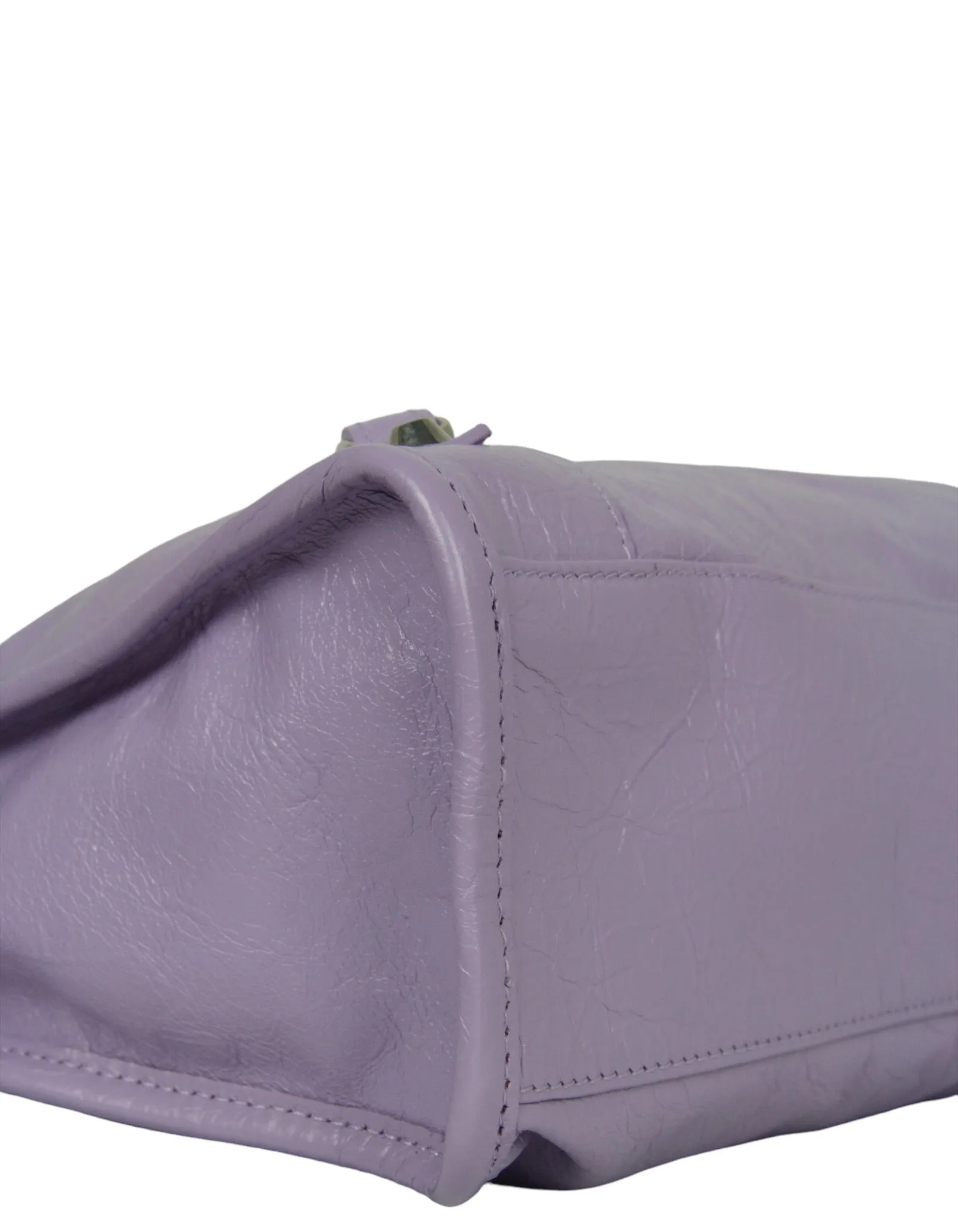 Balenciaga Lilac Leather Small Le City Bag