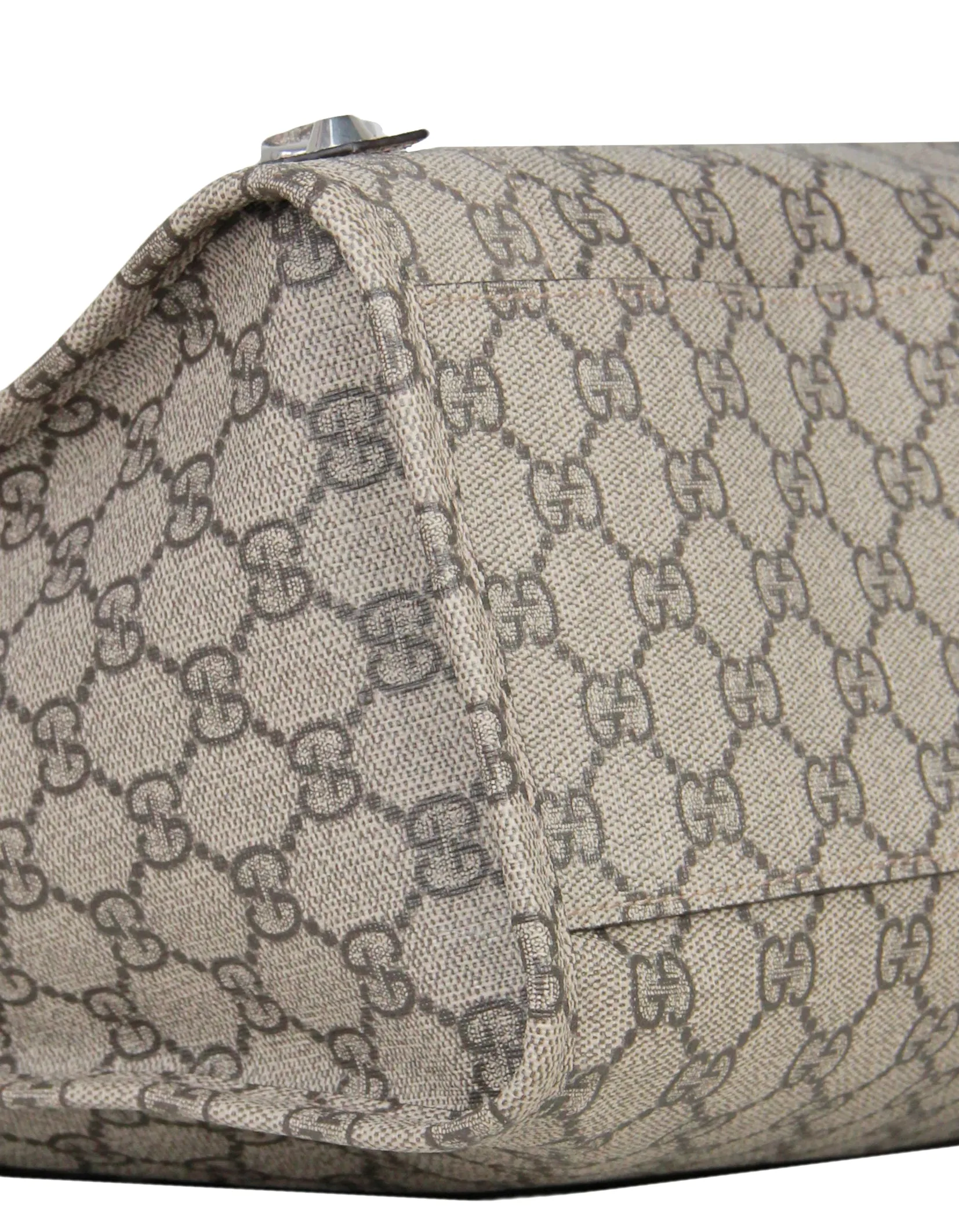Balenciaga X Gucci GG Supreme Beige Ebony Monogram Neo Classic City Bag
