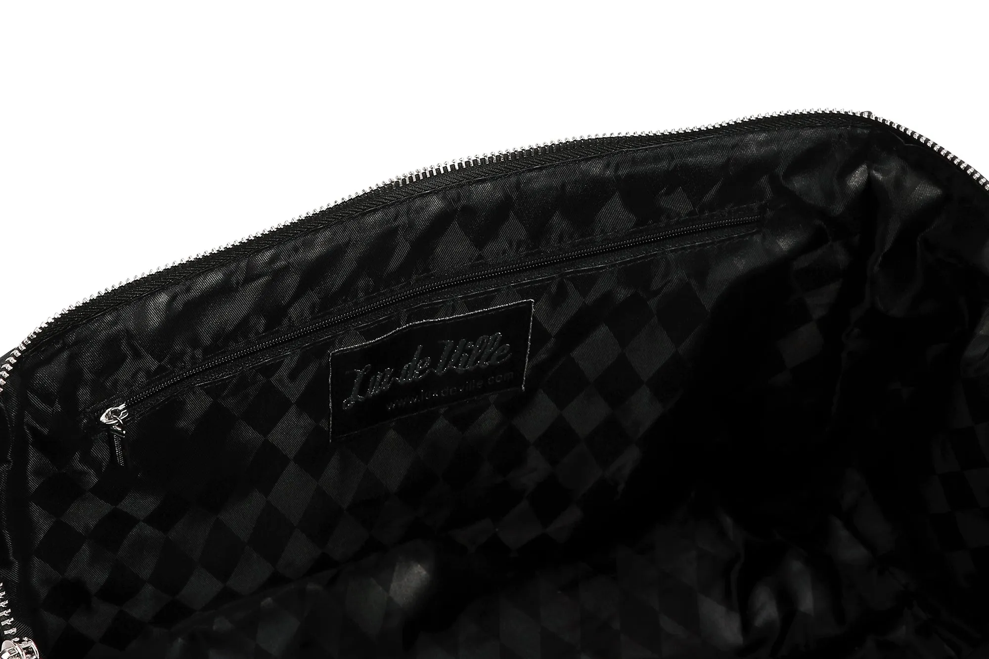 Black with Winkle Pink Sparkle Safari Tote