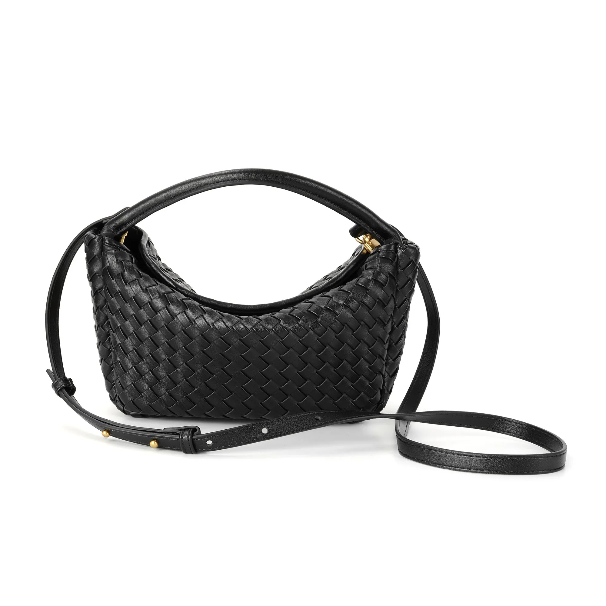 Braided Leather Crossbody Bag