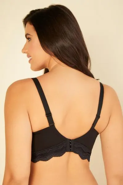 Ceylon Modal Curvy Bralette - Black -