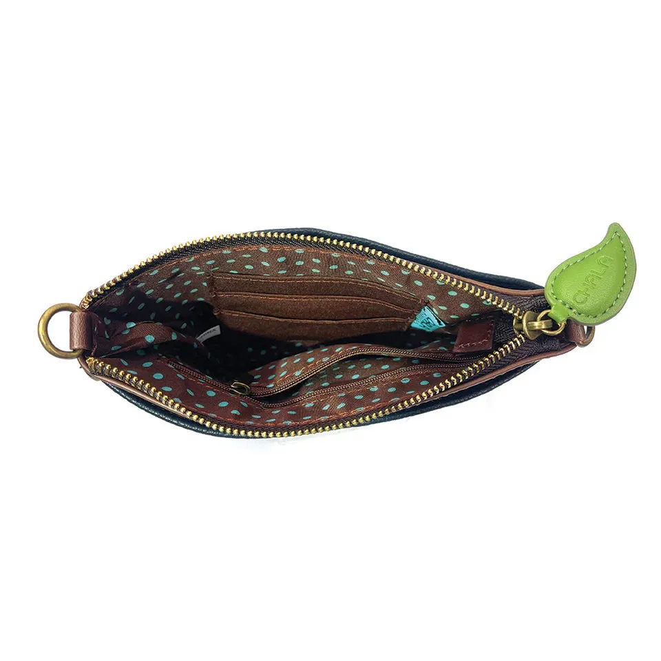 Chala Mini Crossbody - Sloth Family (Blue Stripe)