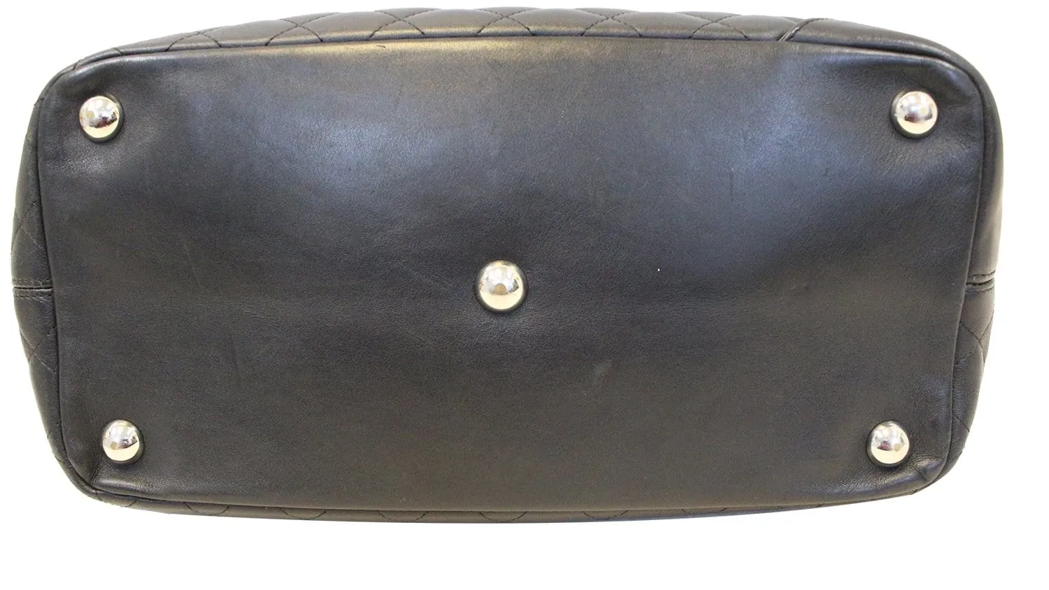 CHANEL Black Calf Skin Leather Large Cambon Tote Bag