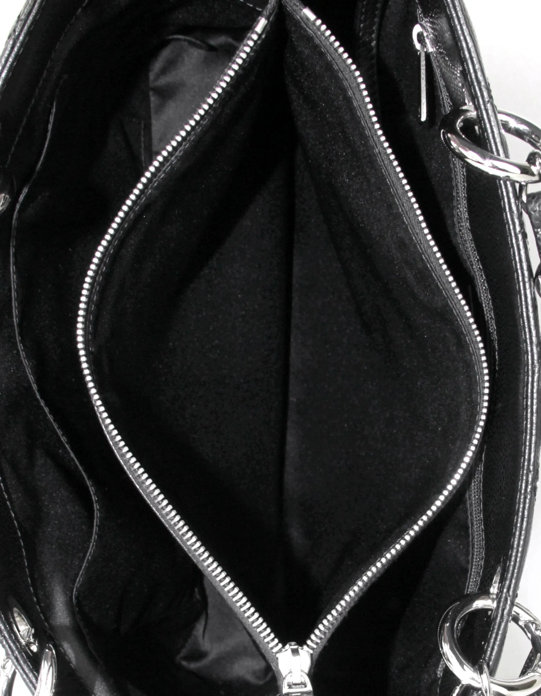 Chanel Black Caviar Leather Quilted Grand Shopper Tote GST Bag