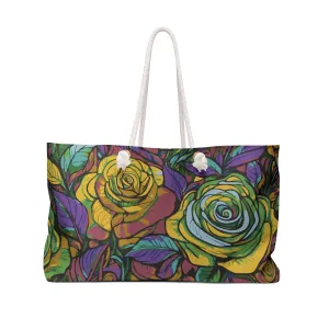 Colorful Floral Weekender Bag - Perfect for Travel & Outdoor Adventures