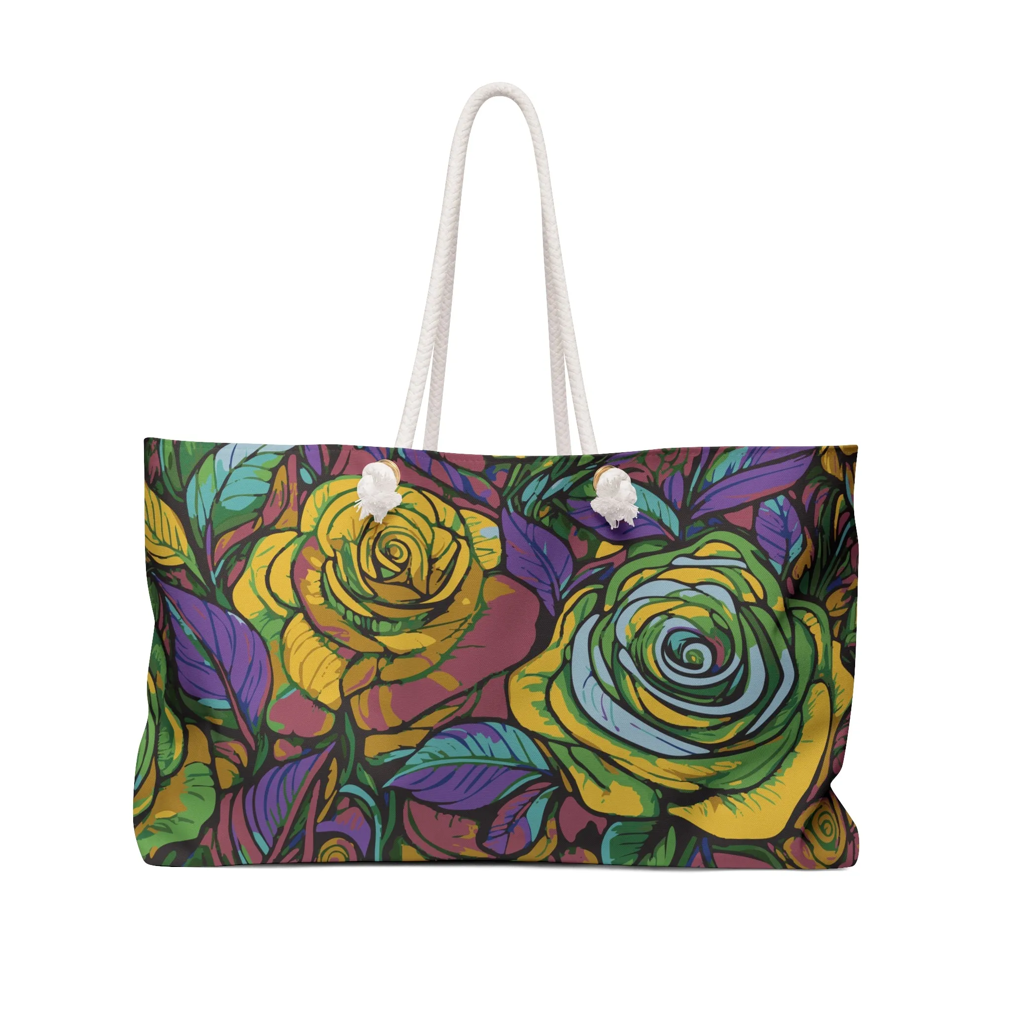 Colorful Floral Weekender Bag - Perfect for Travel & Outdoor Adventures