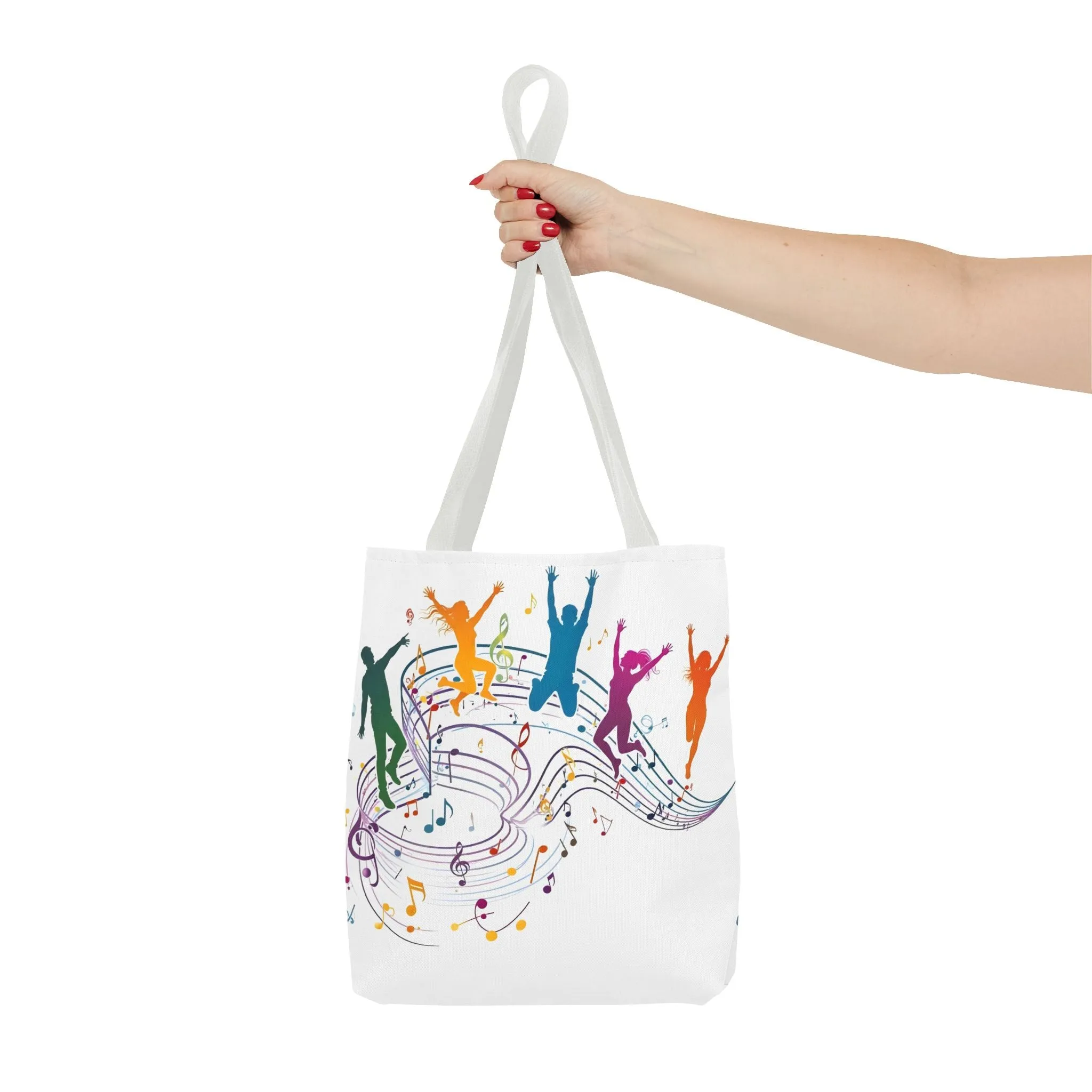 Colorful Music Celebration Tote Bag - Perfect for Music Lovers and Festivals
