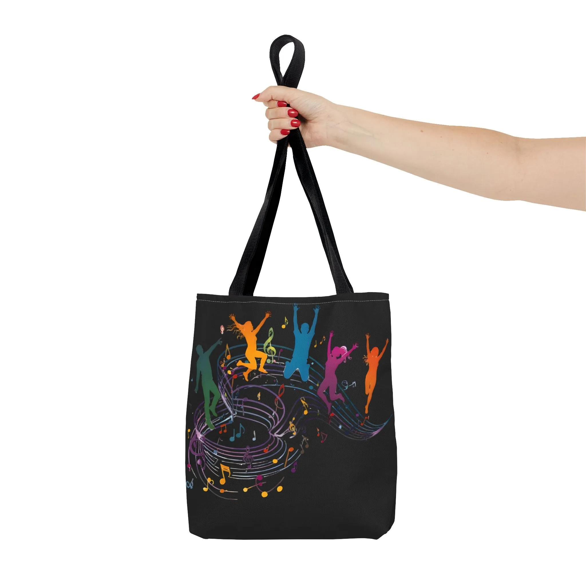 Colorful Music Vibes Tote Bag - Perfect for Music Lovers & Festival Goers