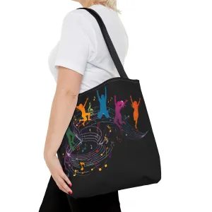 Colorful Music Vibes Tote Bag - Perfect for Music Lovers & Festival Goers