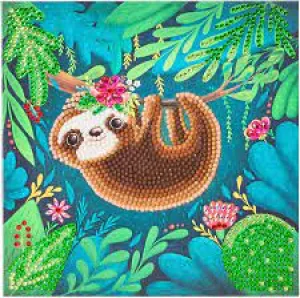 Craft Buddy "Sloth" Crystal Art Card Kit