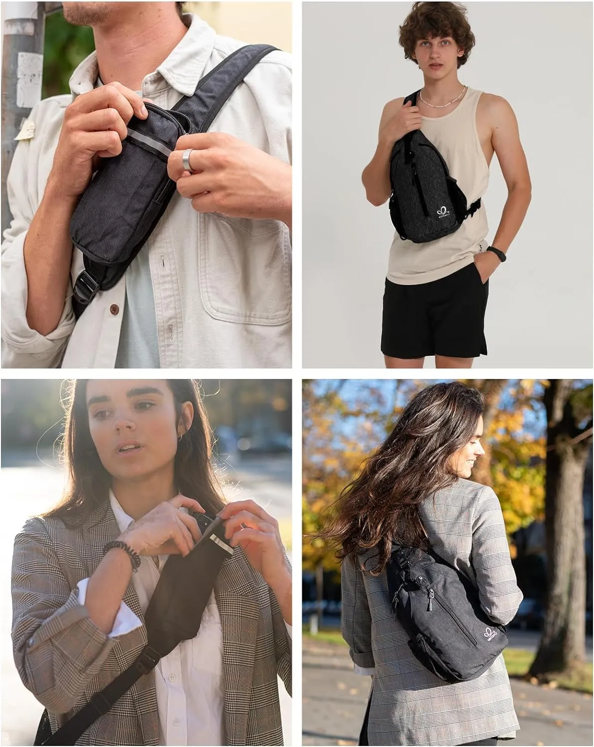 Crossbody Sling Backpack Sling Bag Travel Hiking Chest Bag Daypack