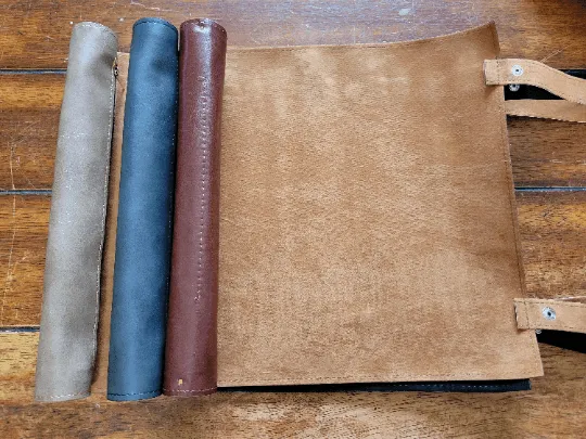 Dice Mat, dice storage and scroll of rolling mat, felt and leather dnd dice mat for RPG Tabletop gaming, custom Dice mat