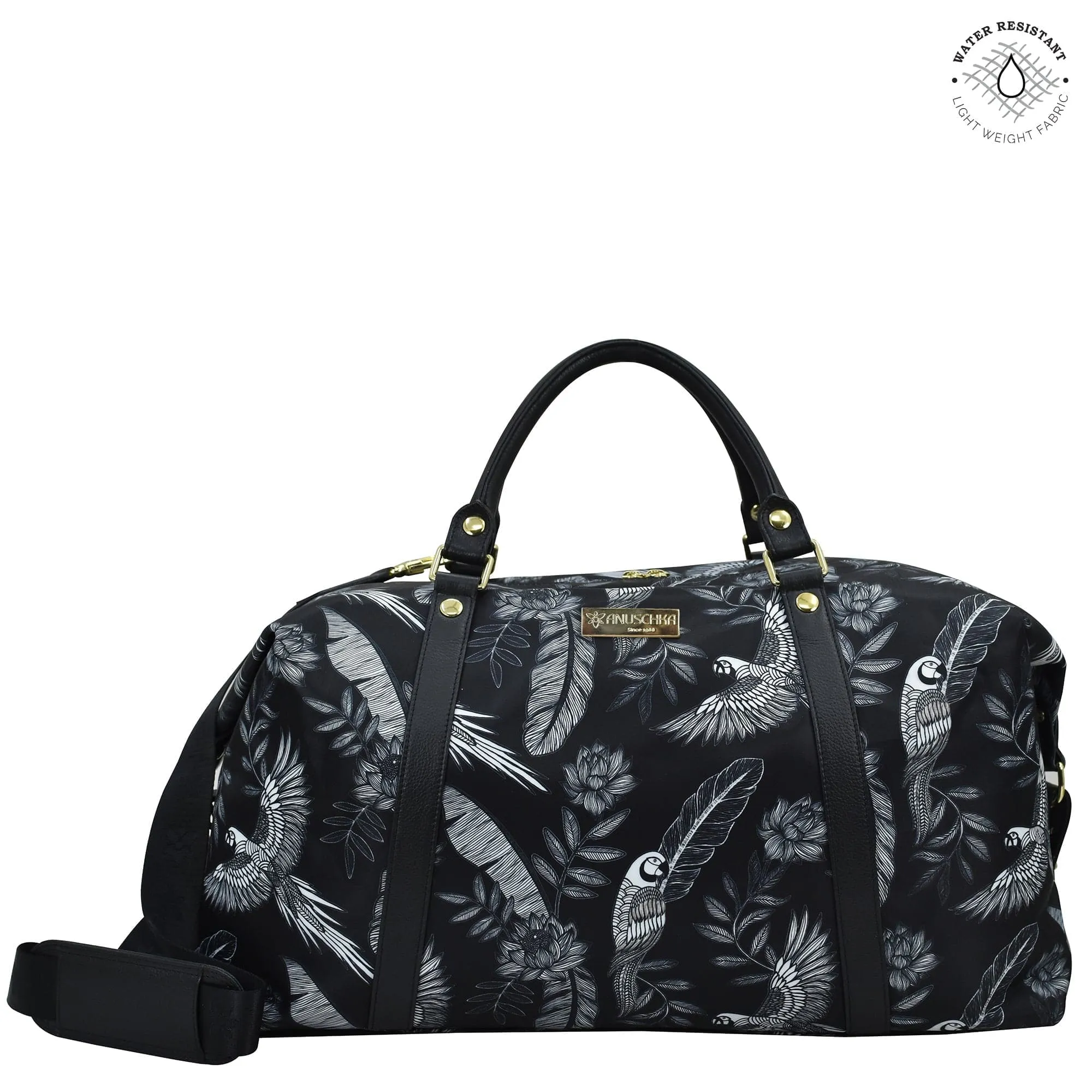 Fabric with Leather Trim Great Escape Duffle - 12016