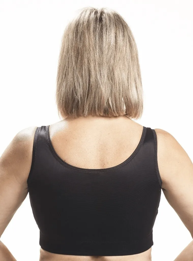 Final Sale Clearance Wear Ease Black Compression Bra