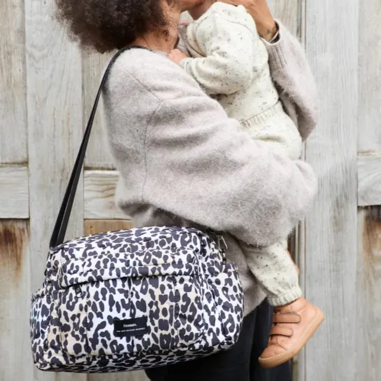 Freya Eco Oversized Stroller Organiser with Stroller Clips (Leopard)