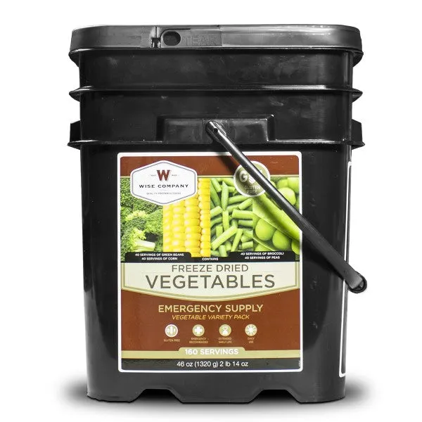 Gluten Free Emergency Freeze Dried Vegetables - 160 Servings