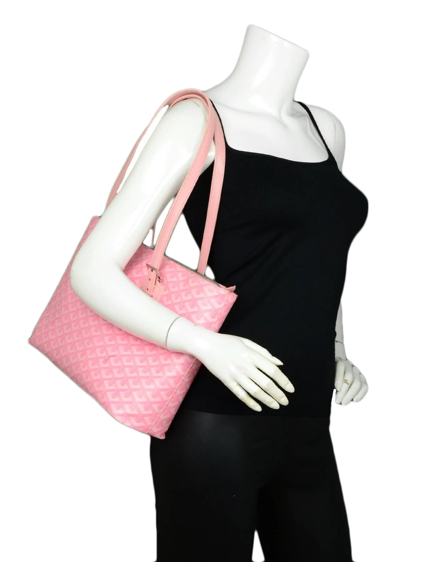 Goyard Pink Goyardine Okinawa PM Tote Bag