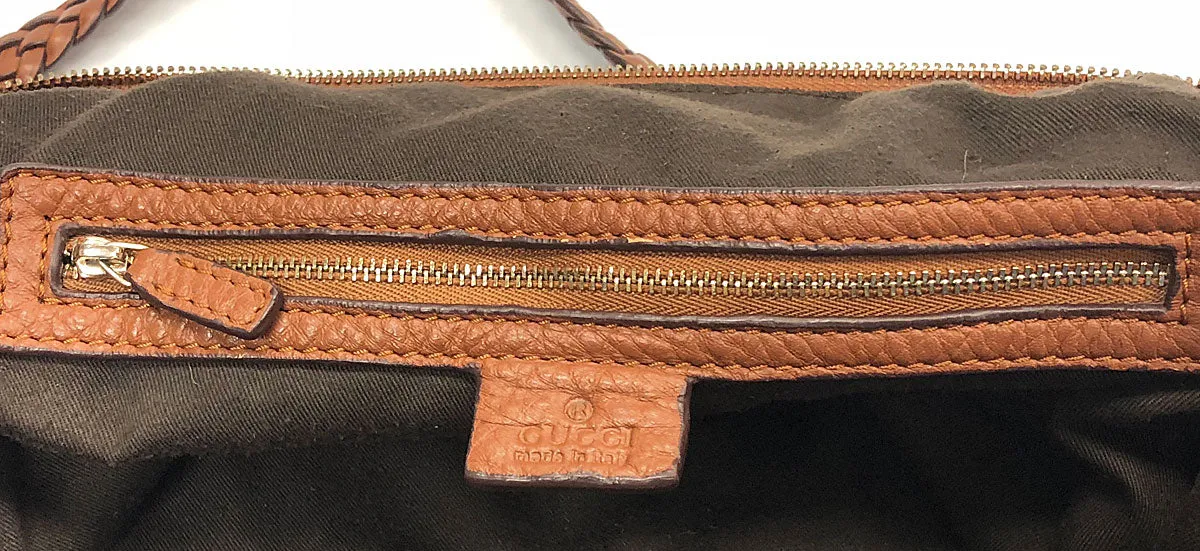 Gucci Large Canvas Bamboo Bar Travel Tote