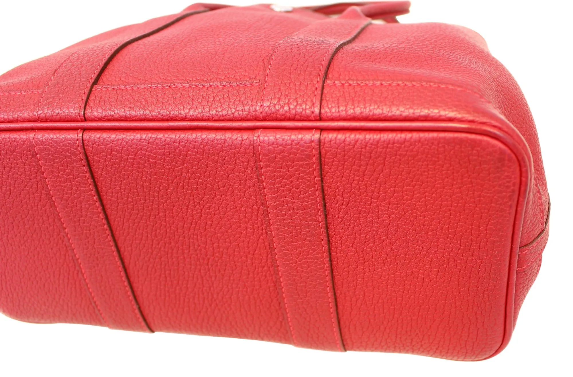 HERMES Negonda Leather Red Garden Party 30 Tote Bag