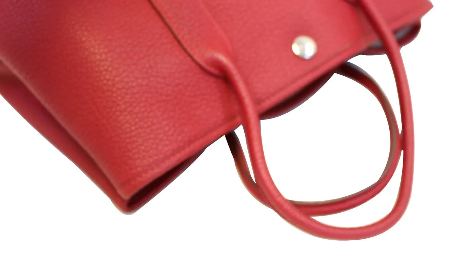 HERMES Negonda Leather Red Garden Party 30 Tote Bag