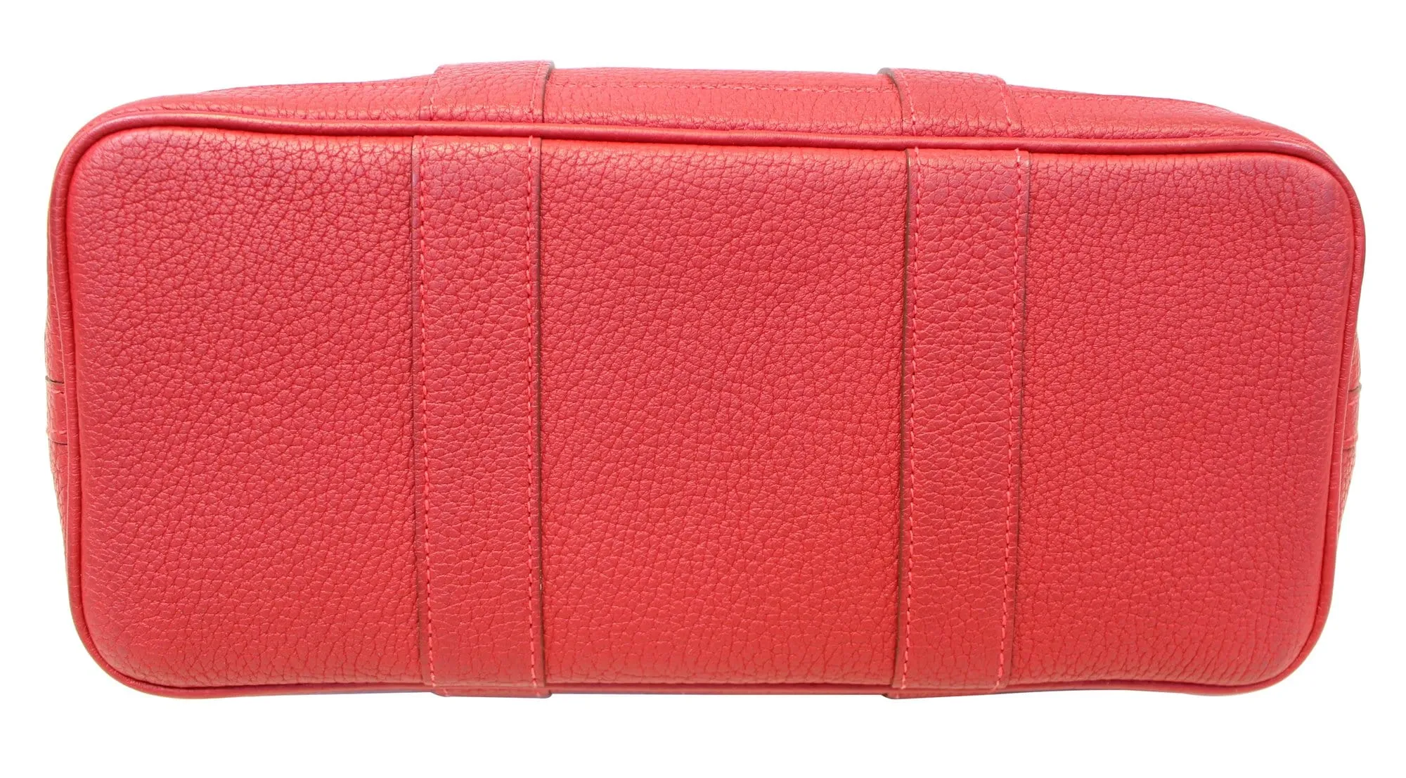HERMES Negonda Leather Red Garden Party 30 Tote Bag