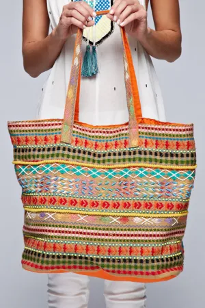 Jacquard Printed Tote Bag