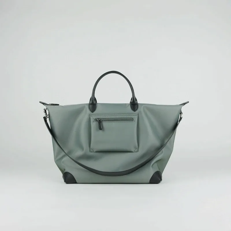 Khaki Womens Nylon Shoulder Totes Khaki Womens Nylon Shoulder Handbag Nylon Handbag Purse for Ladies