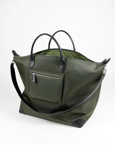 Khaki Womens Nylon Shoulder Totes Khaki Womens Nylon Shoulder Handbag Nylon Handbag Purse for Ladies