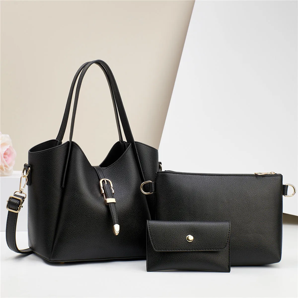 Large Capacity Totes Three-Piece Shoulder Bag