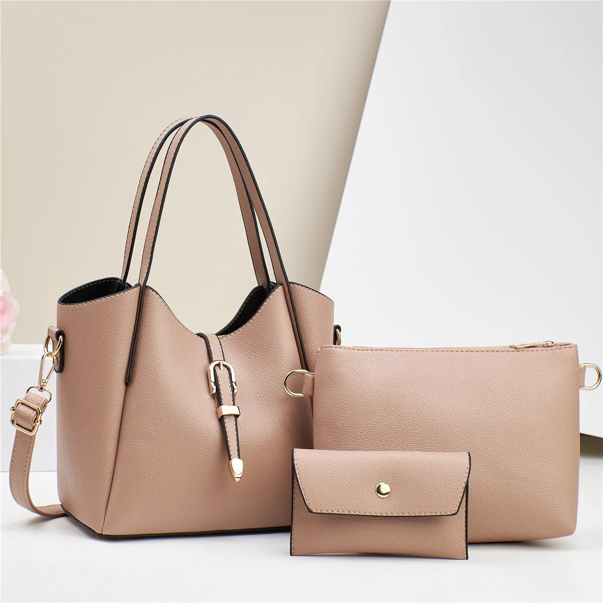 Large Capacity Totes Three-Piece Shoulder Bag