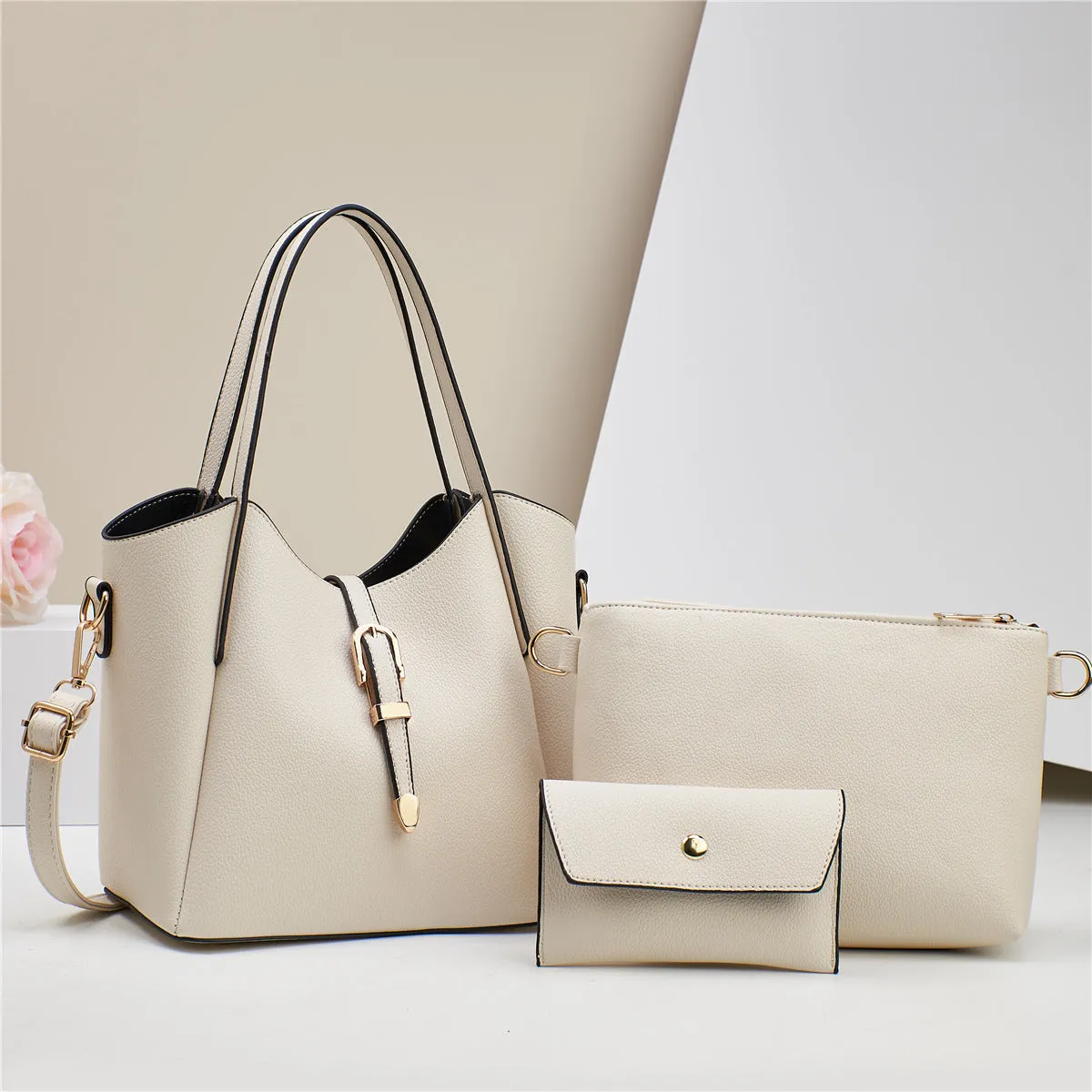 Large Capacity Totes Three-Piece Shoulder Bag