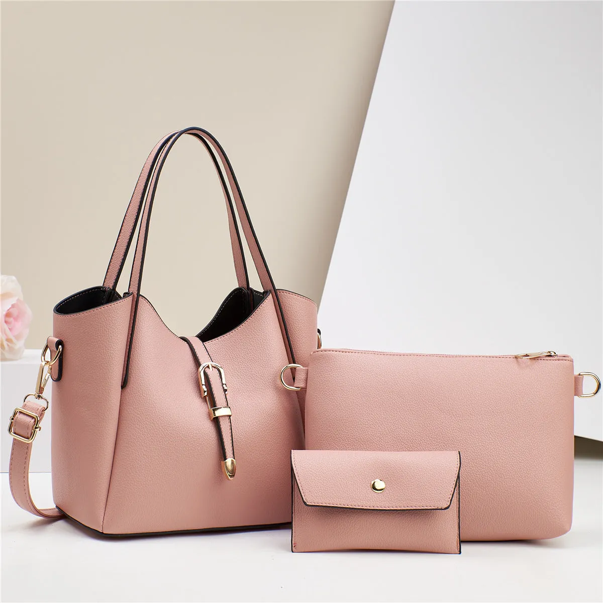 Large Capacity Totes Three-Piece Shoulder Bag