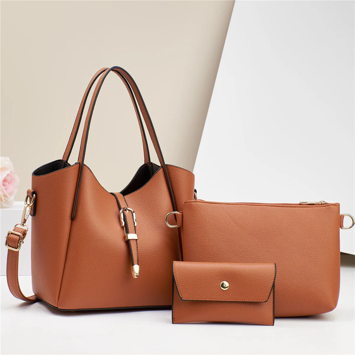 Large Capacity Totes Three-Piece Shoulder Bag