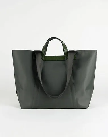 Light Green Womens Nylon Handbag Totes Light Green Womens Nylon Leather Shoulder Tote Purse for Ladies