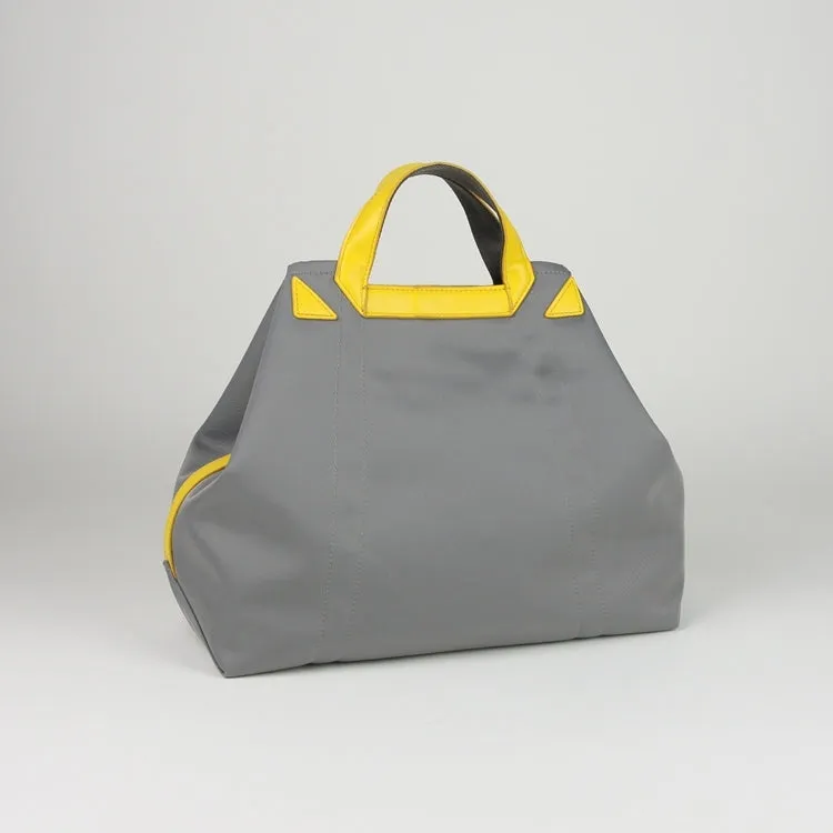 Light Green Womens Nylon Handbag Totes Light Green Womens Nylon Leather Shoulder Tote Purse for Ladies