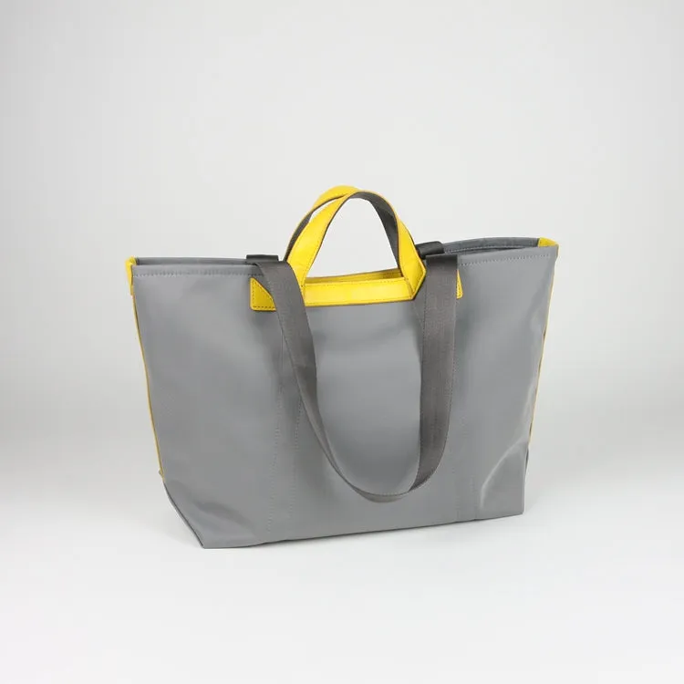 Light Green Womens Nylon Handbag Totes Light Green Womens Nylon Leather Shoulder Tote Purse for Ladies