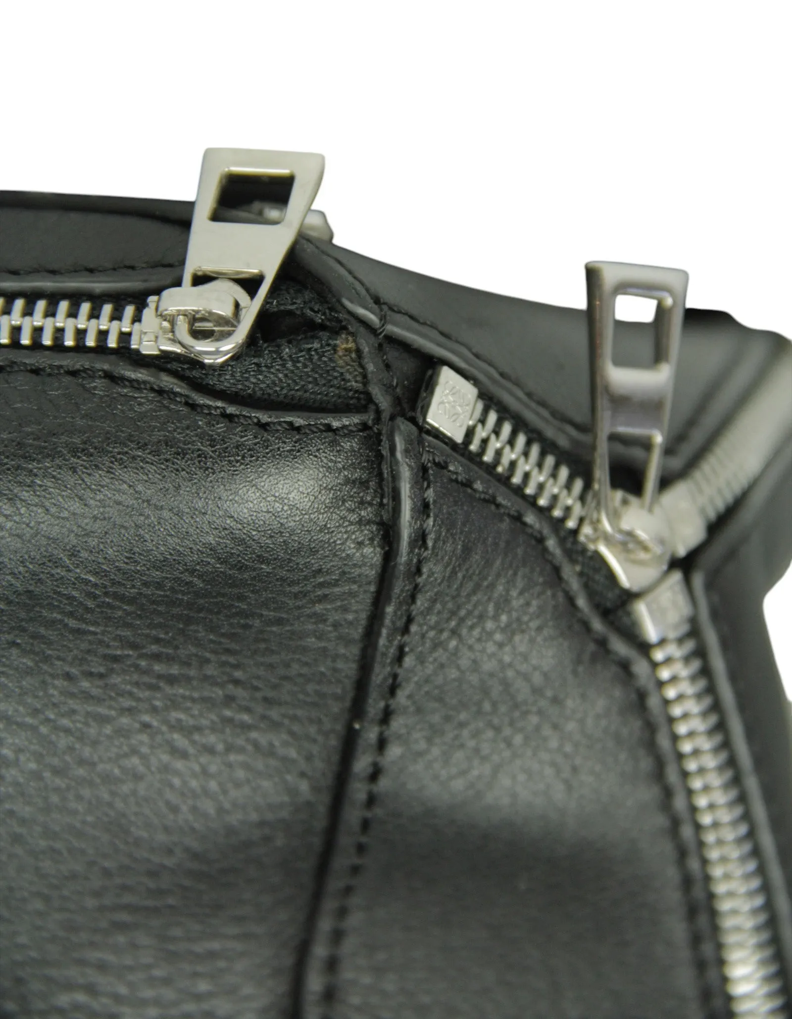 Loewe Black Calfskin Zipper Puzzle Bag