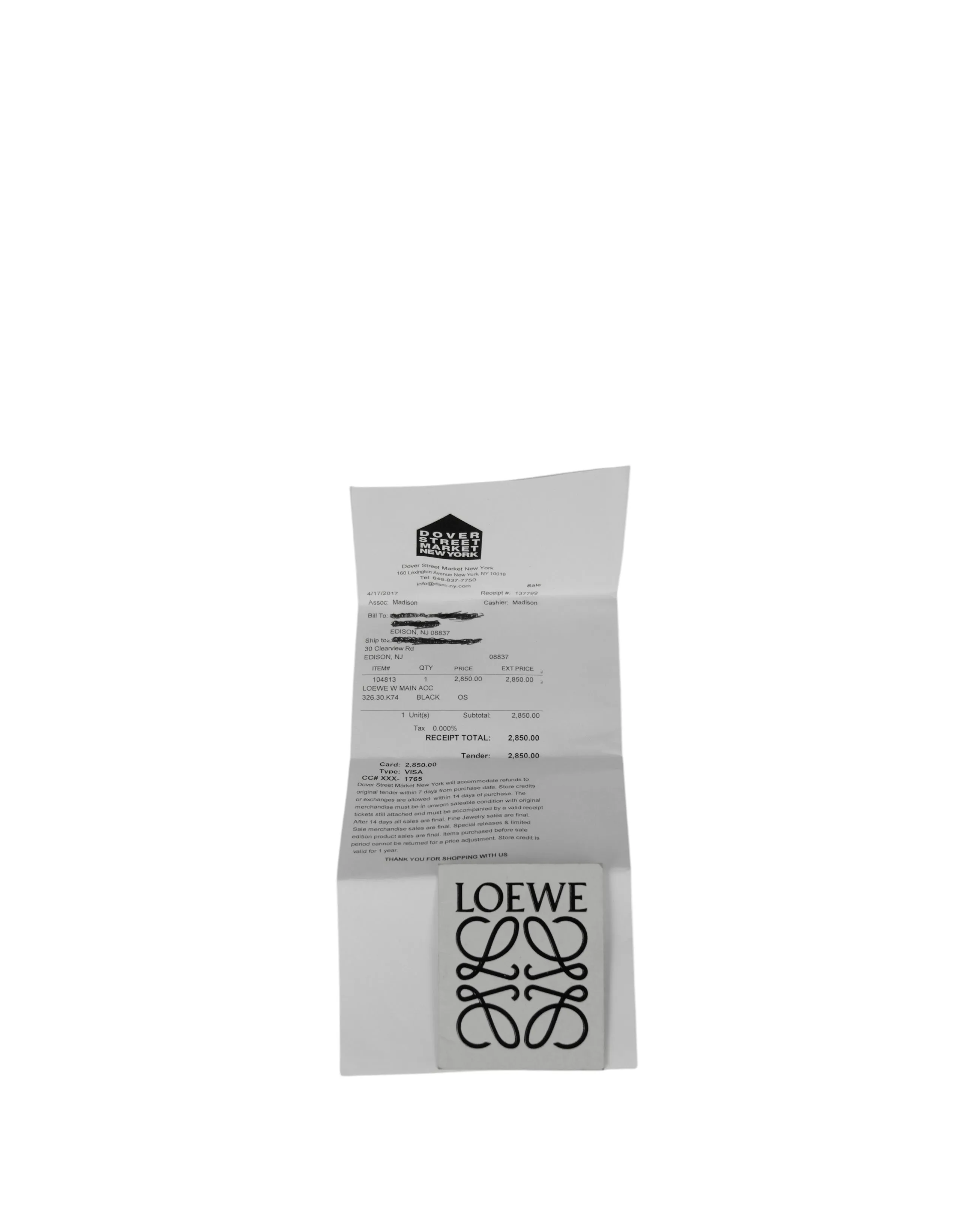 Loewe Black Calfskin Zipper Puzzle Bag