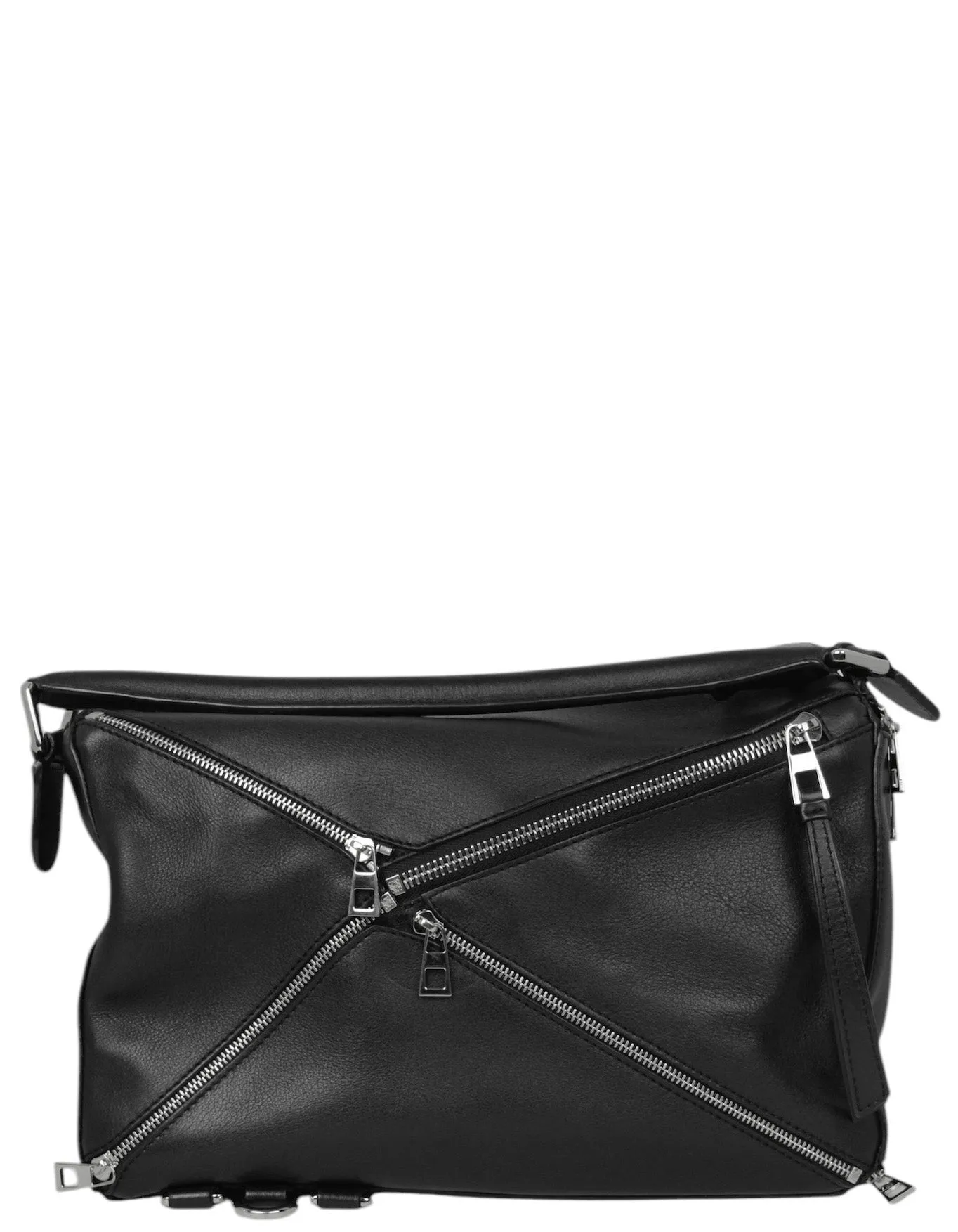 Loewe Black Calfskin Zipper Puzzle Bag