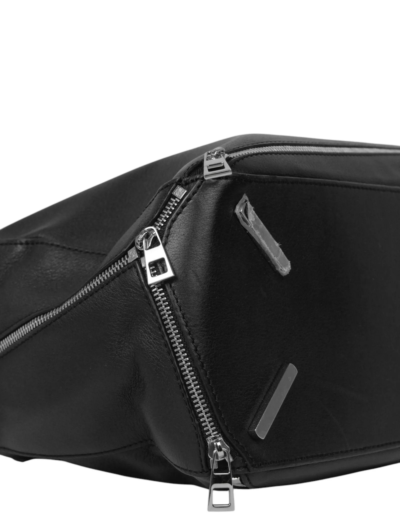 Loewe Black Calfskin Zipper Puzzle Bag