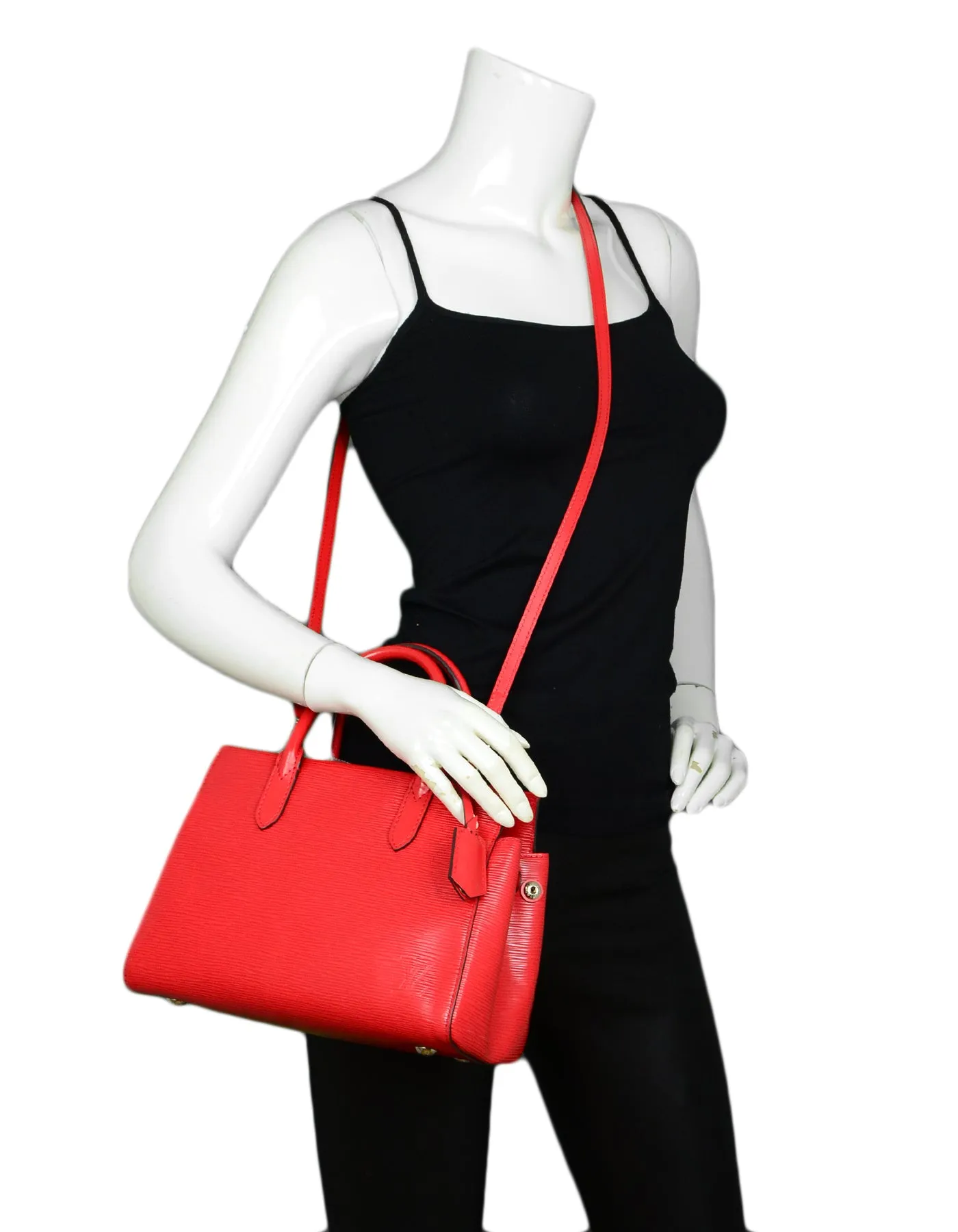 Louis Vuitton Coquelicot Epi Leather Marly BB Crossbody Bag