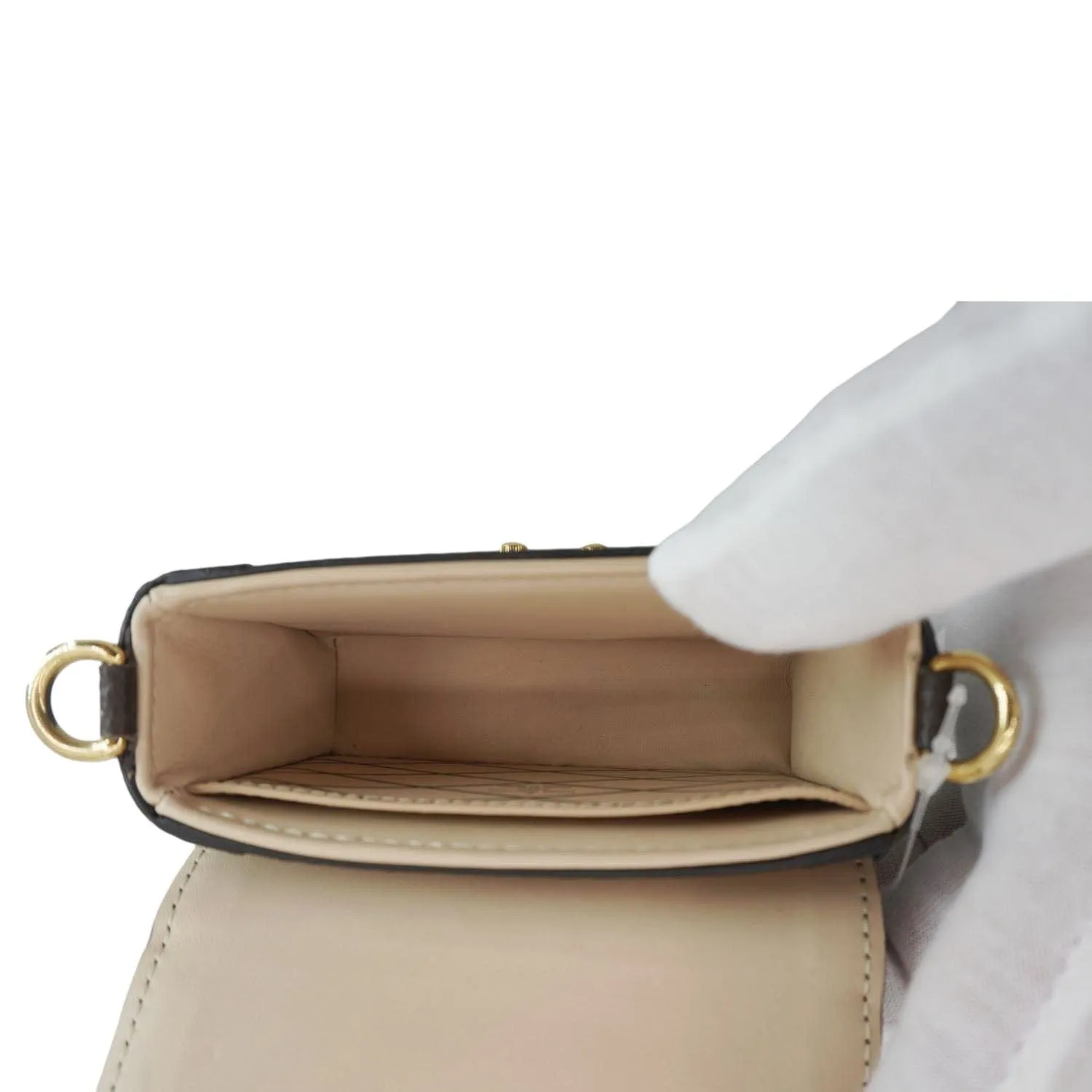 LOUIS VUITTON Essential Trunk NM Reverse Monogram Canvas Crossbody Bag Brown