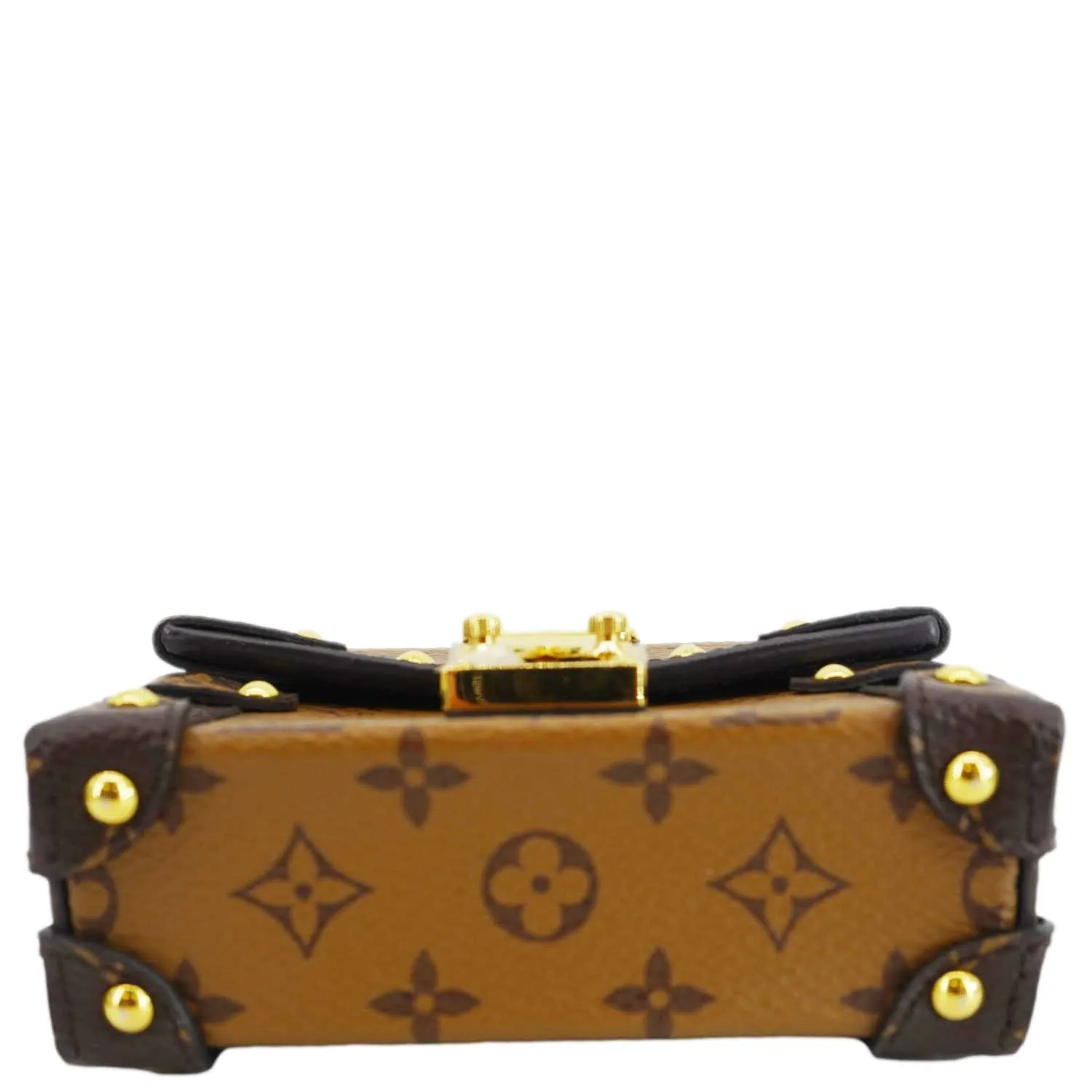 LOUIS VUITTON Essential Trunk NM Reverse Monogram Canvas Crossbody Bag Brown