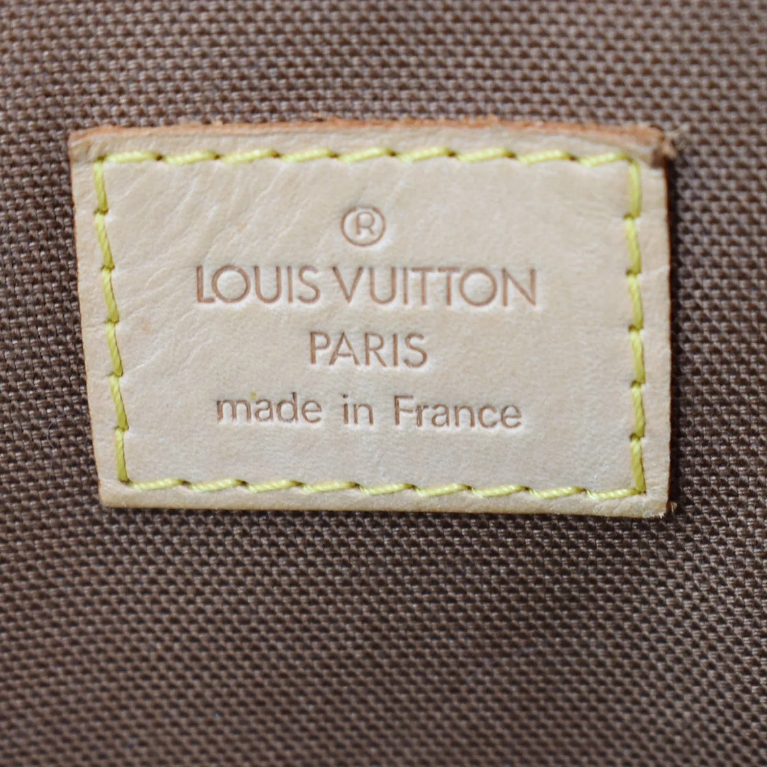 LOUIS VUITTON Lockit Horizontal Monogram Canvas Tote Bag Brown