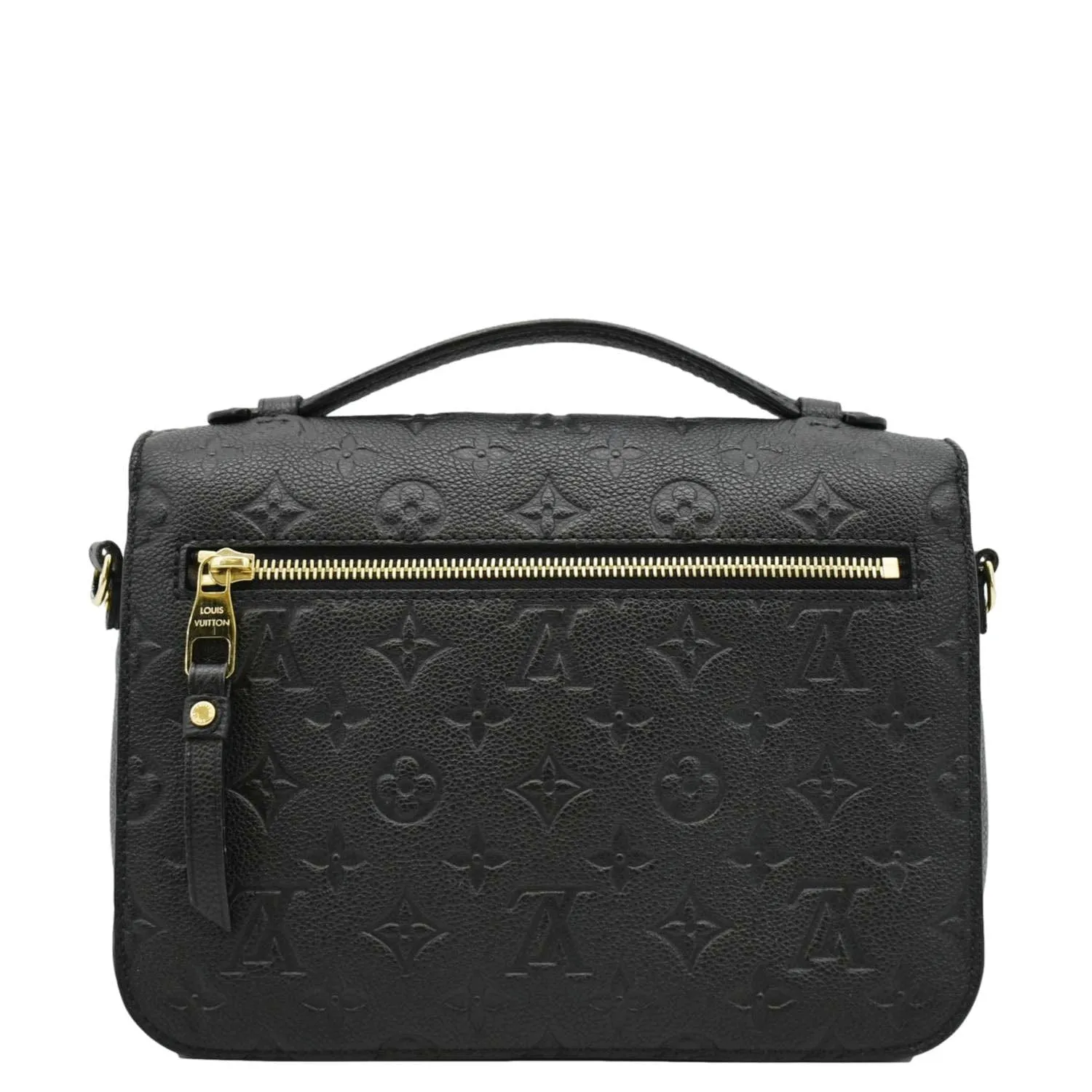 LOUIS VUITTON Metis Pochette Empreinte Leather Crossbody Bag Black